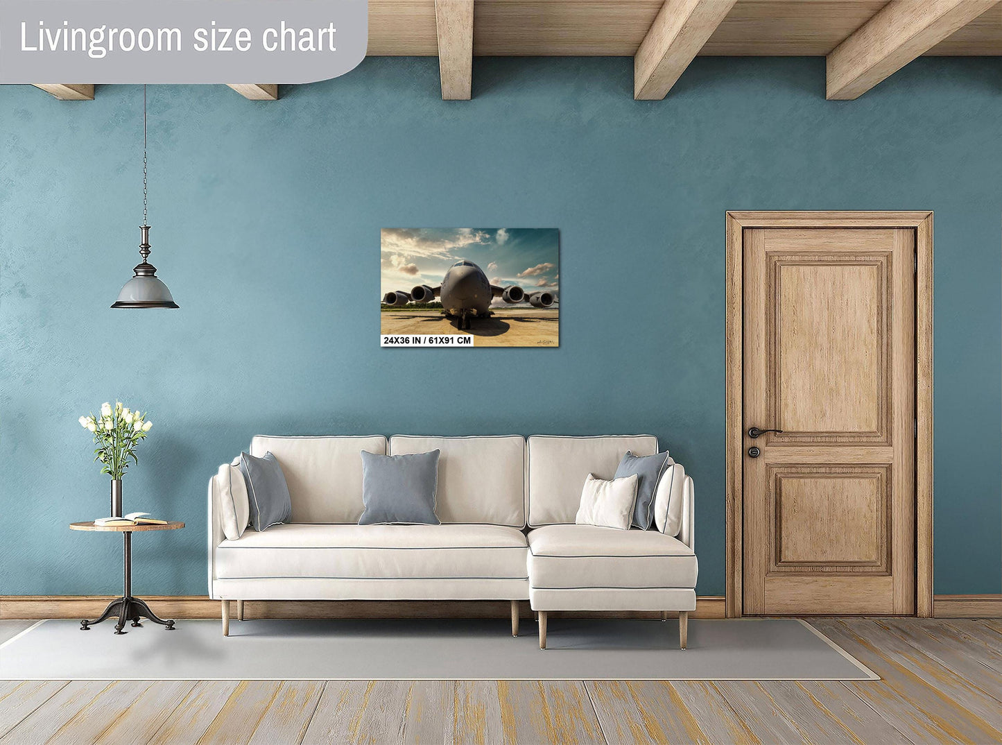 C-17 Globemaster Canvas - Military Cargo Plane Art | Hudson Valley Aviation Print