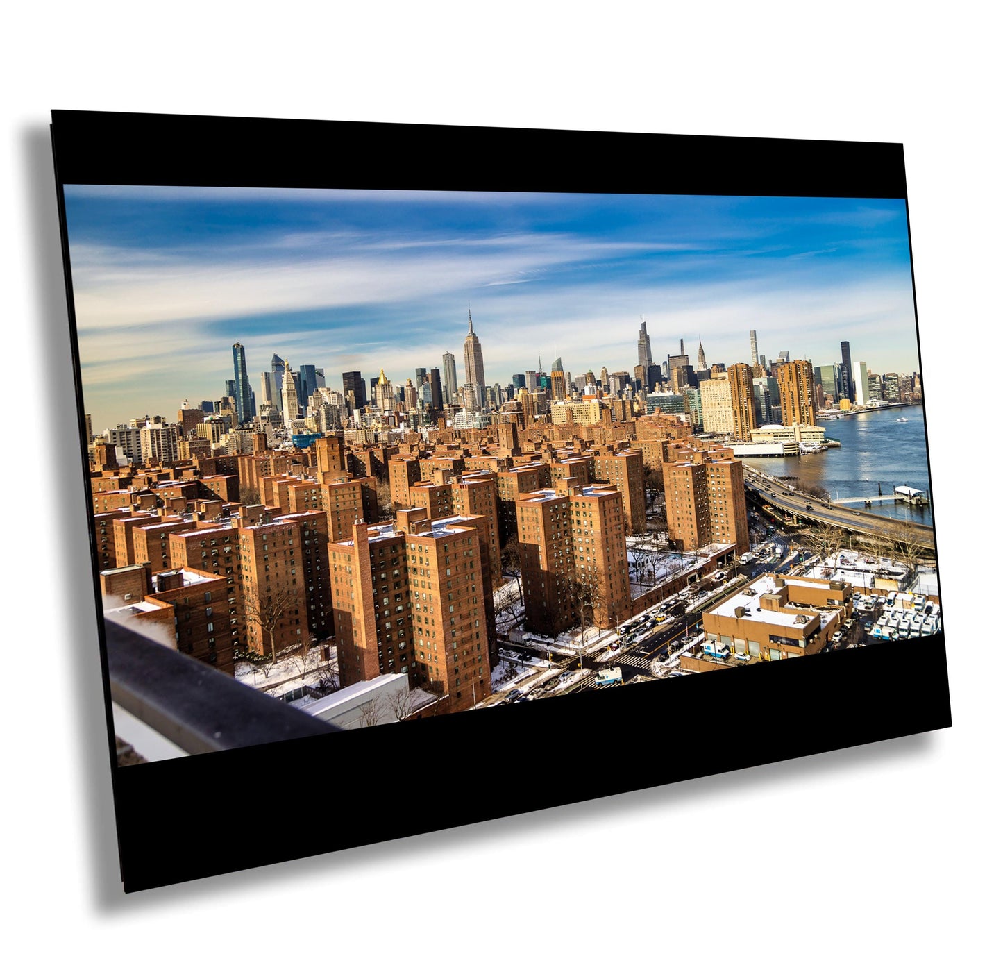 NYC Skyline Metal Print – Lower East Side Urban Nightscape Wall Art Decor