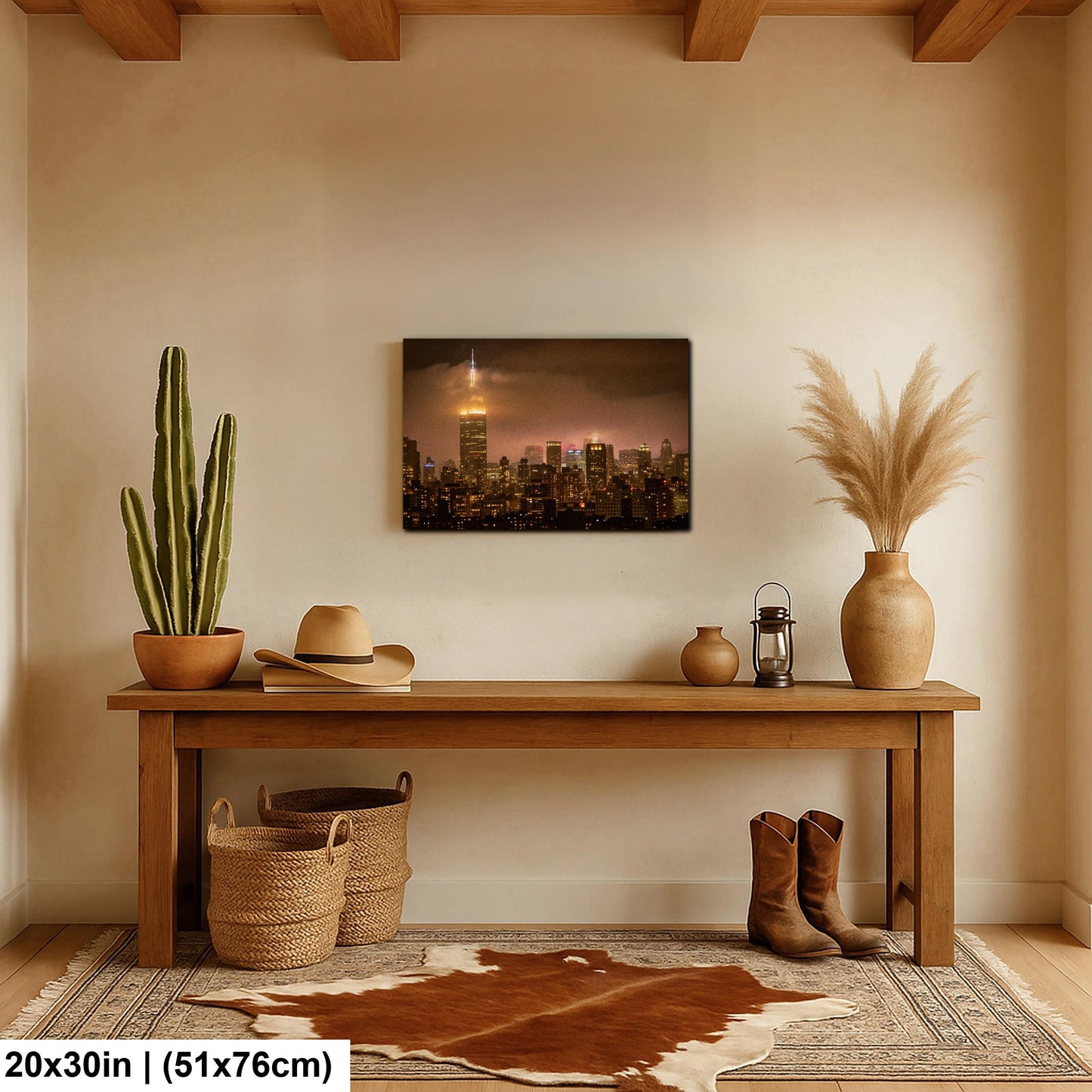 Midtown Manhattan Fog - Ethereal Cityscape Print | Glossy Photo & Canvas