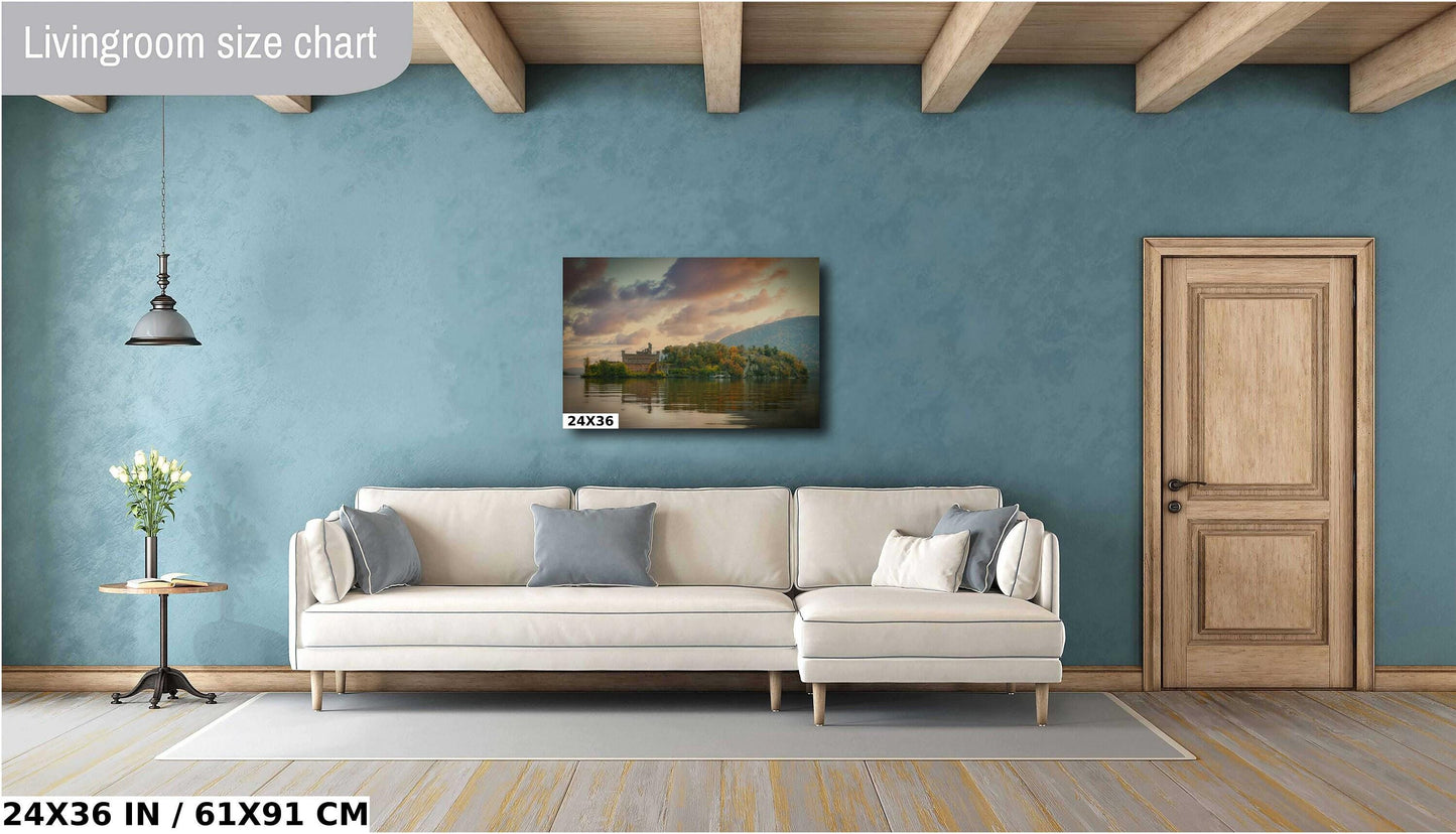 Bannerman's Castle Print – Hudson River Art | Vibrant Sunset Canvas & Metal Wall Decor