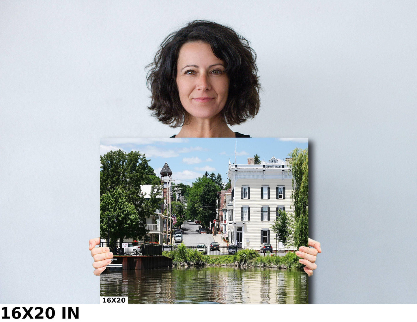 Athens NY Waterfront Print – Hudson River Photography | Vibrant Canvas Art