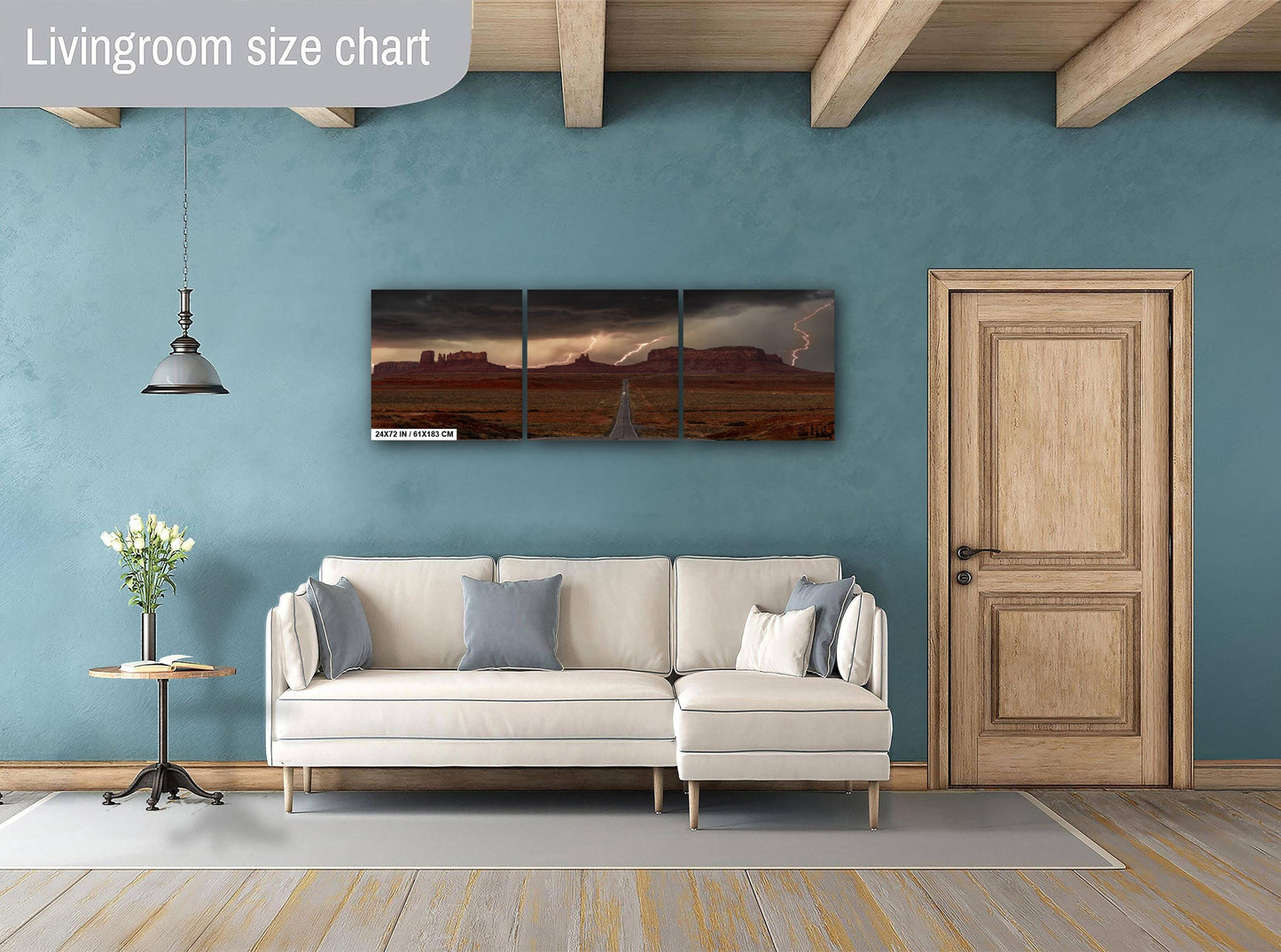 The storm after Forrest quit running.Storm over Monument Valley wall art canvas acrylic and metal prints