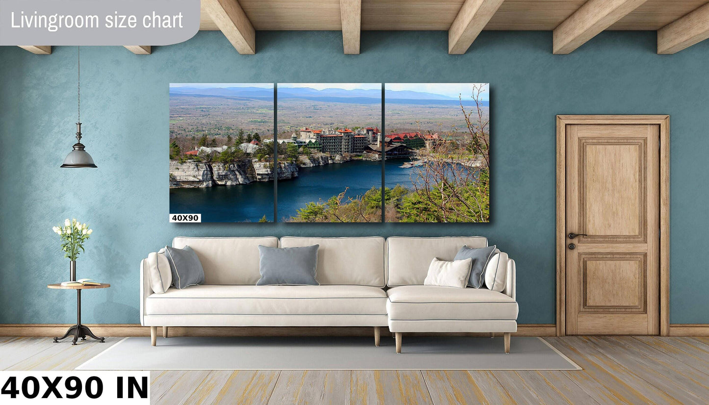 Mohonk Mountain House Print – Hudson Valley Wall Art | Scenic Mountain Photography Canvas