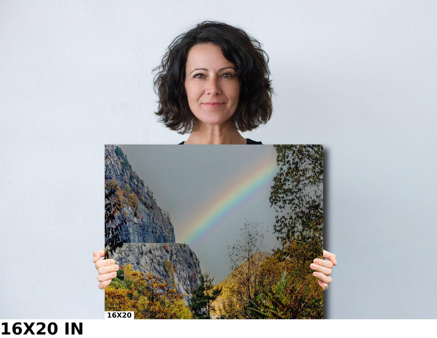 Storm King Mountain Wall Art – Scenic Route 218 Rainbow Landscape Canvas Print