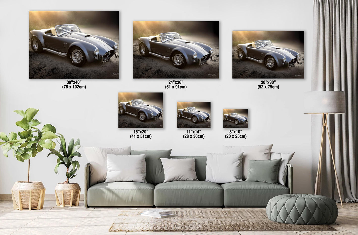 427 AC Cobra, Classic Muscle Car Print | V8 Racing Photography | Canvas, Metal, Photo Paper (8x10–16x20)