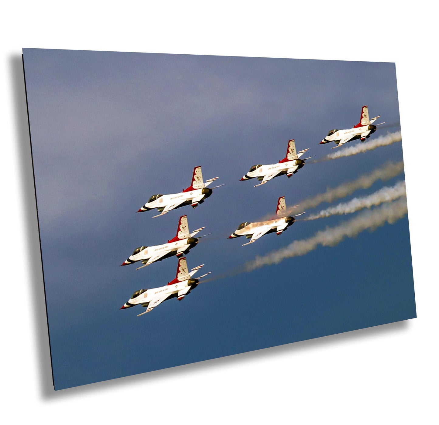 Thunderbirds Over Hudson River - US Air Force Photo | Fighter Jets Canvas Print