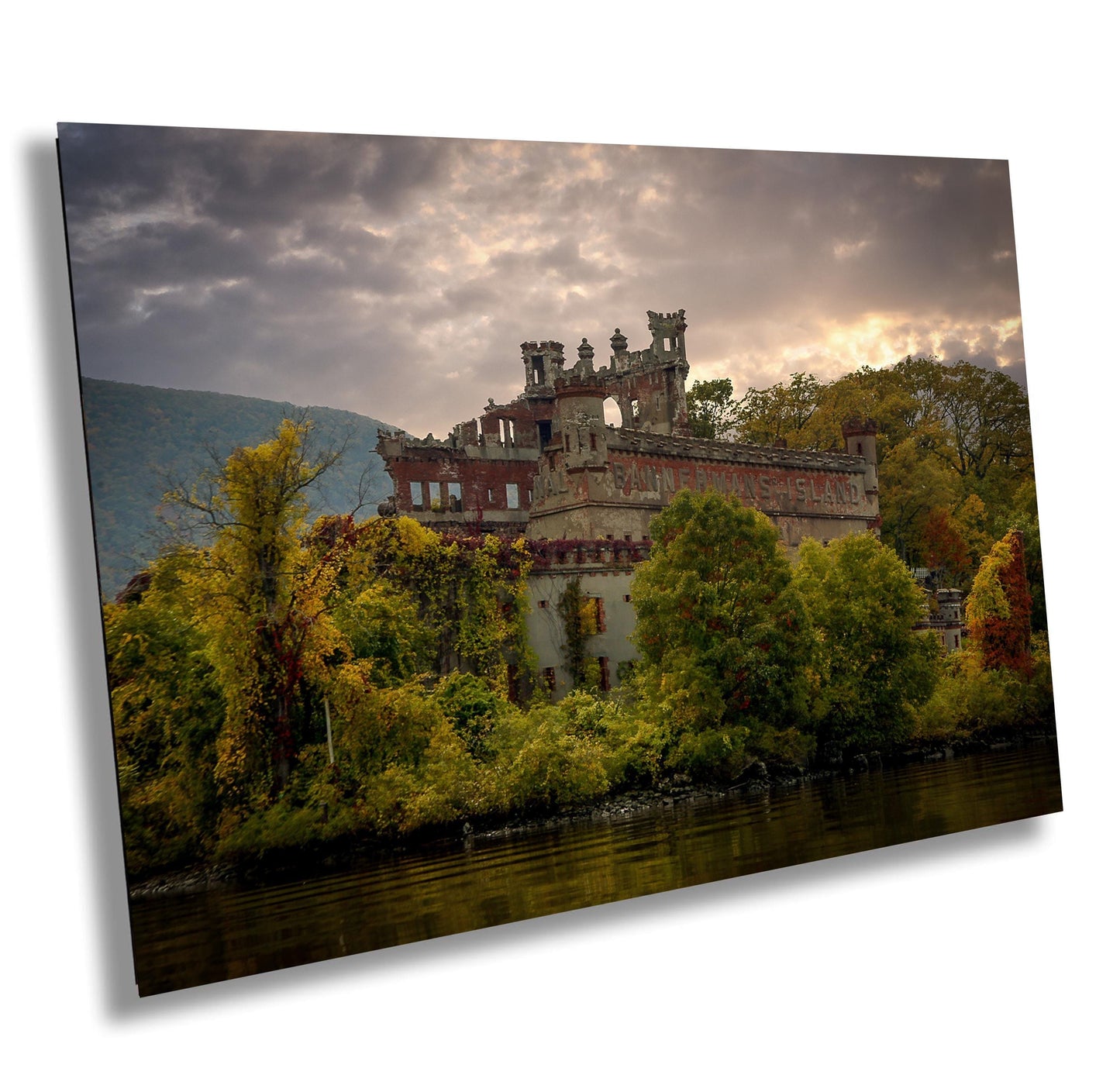 Bannermans Island Canvas Print – Hudson River Art | Vibrant Fall Colors Wall Art