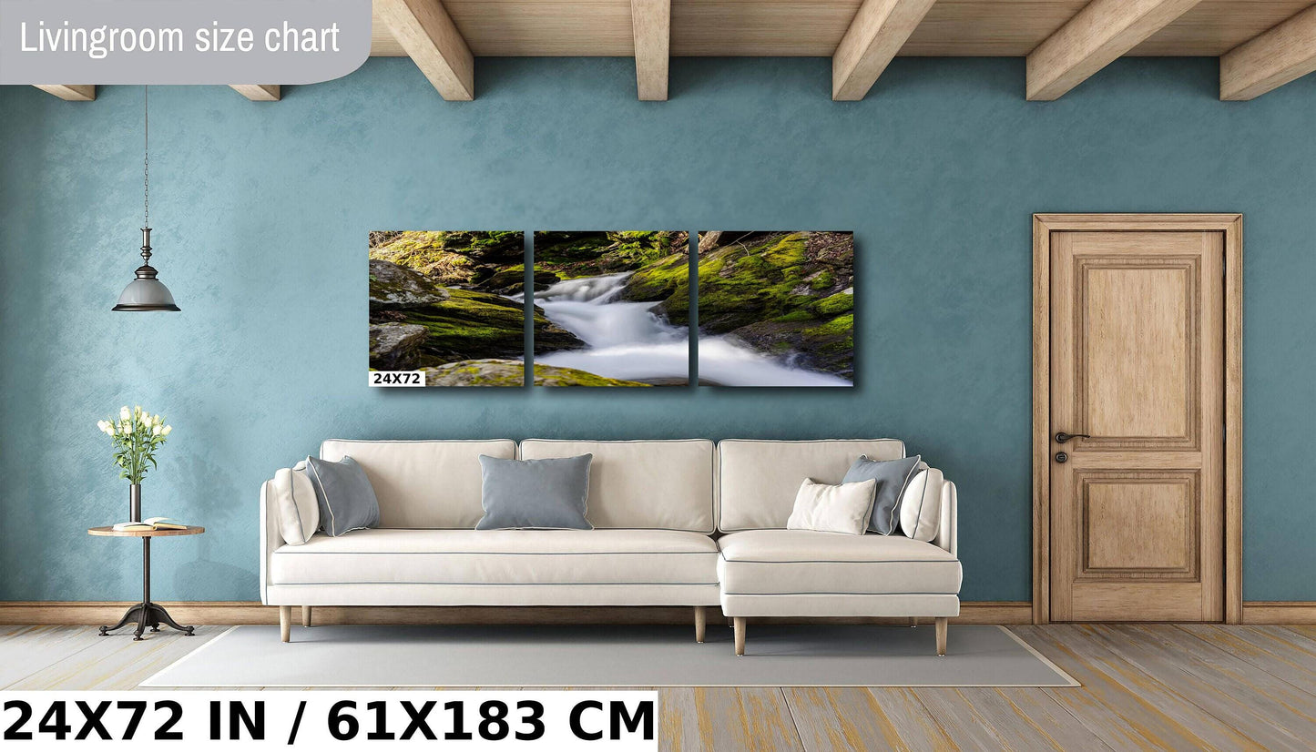 Dover Stone Church Canvas - Hudson Valley Waterfall Photography Print | Rustic Home Decor