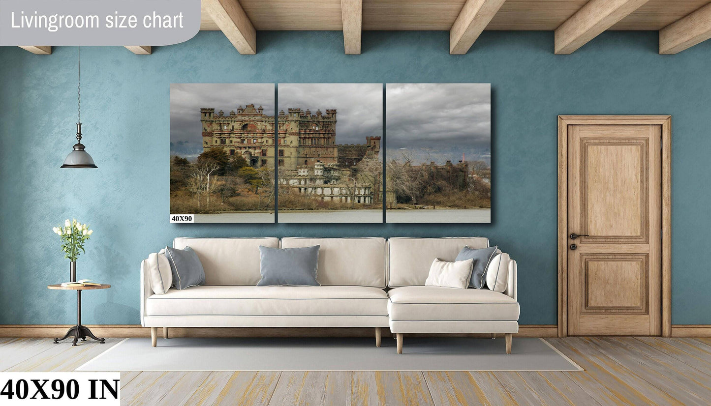 Bannerman Castle Canvas Print – Hudson River Valley Fall Landscape Art on Ready To Hang Canvas