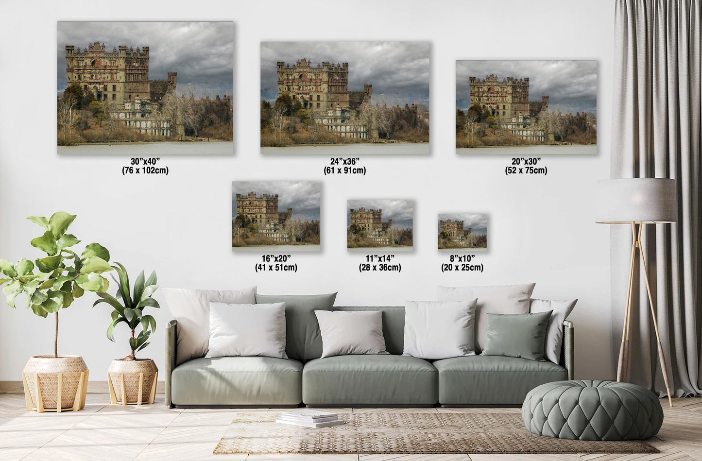 Bannerman Castle Canvas Print – Hudson River Valley Fall Landscape Art on Ready To Hang Canvas