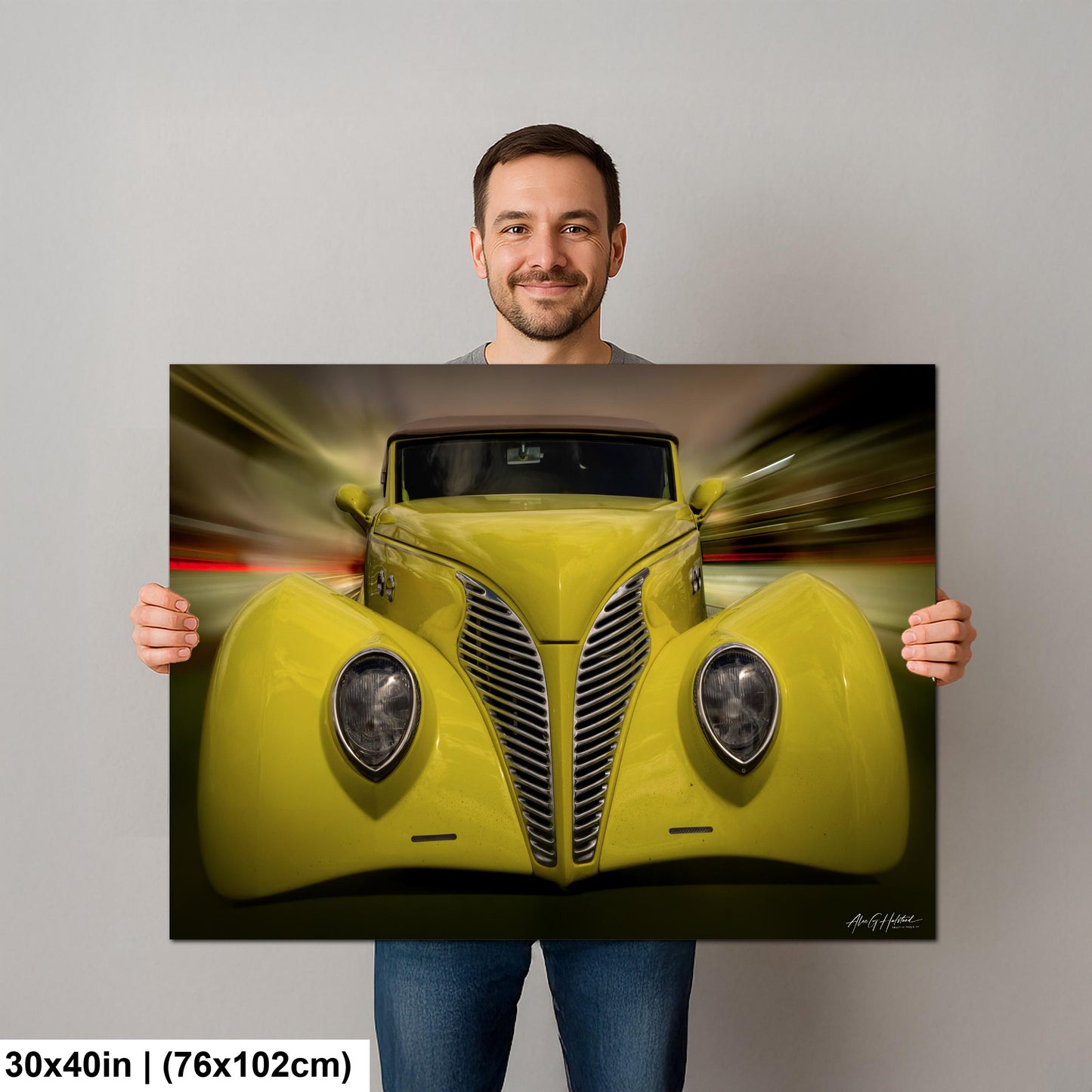 1937 Ford, Custom Street Rod Art Print | Glossy Photo Paper, Canvas, Metal, Acrylic | Sizes 8x10 11x14 16x20
