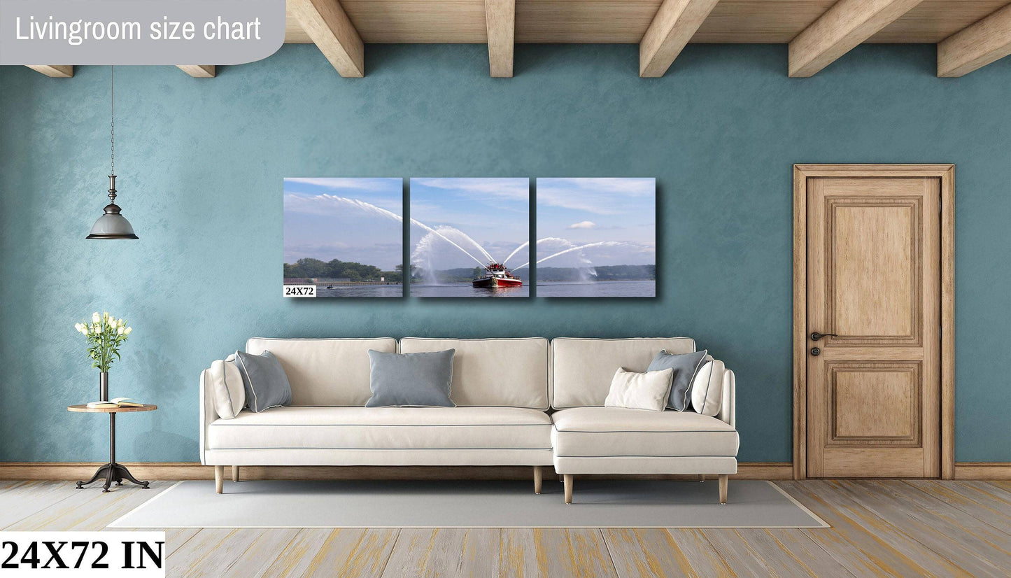 John J Harvey Fireboat Print - Kingston Waterfront Art | Canvas Or Metal Wall Decor