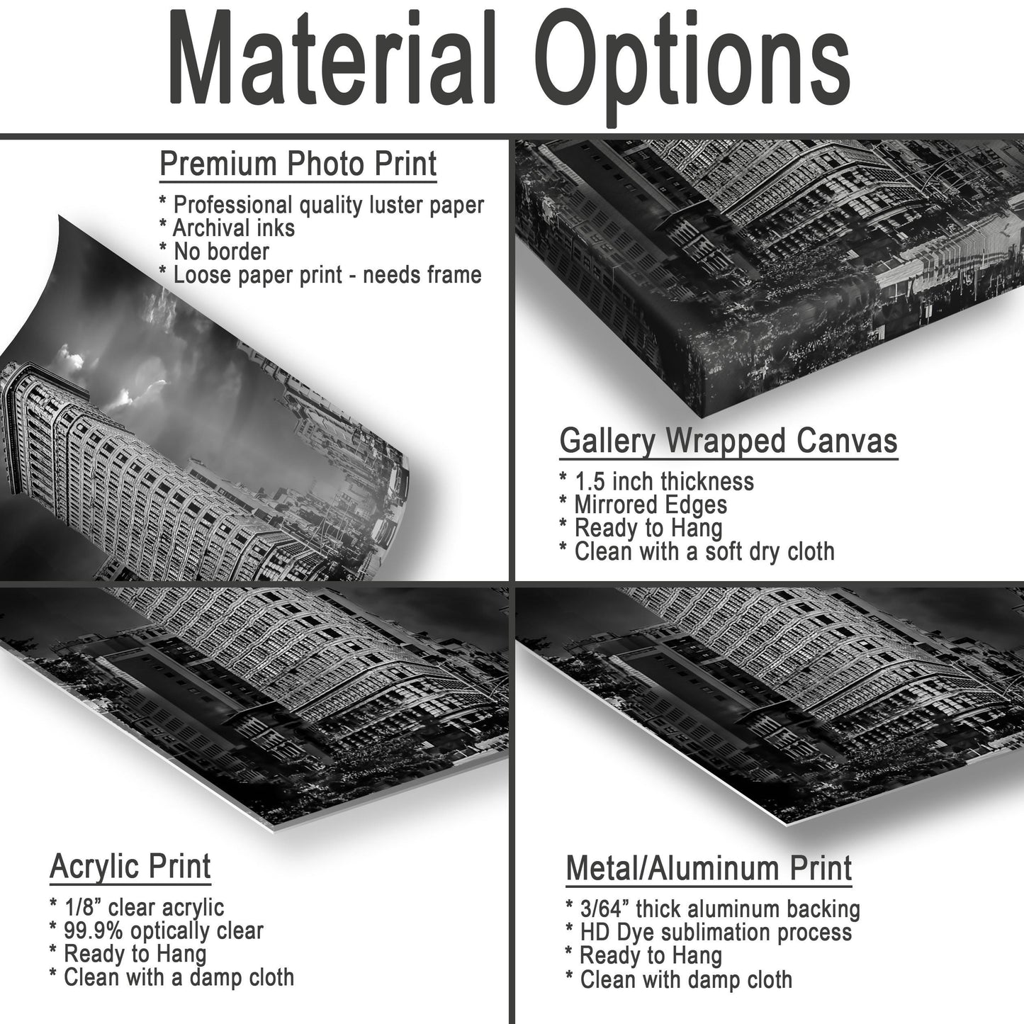 Manhattan Stormy Day Print – NYC Photo Art | Flatiron Building Urban Wall Decor