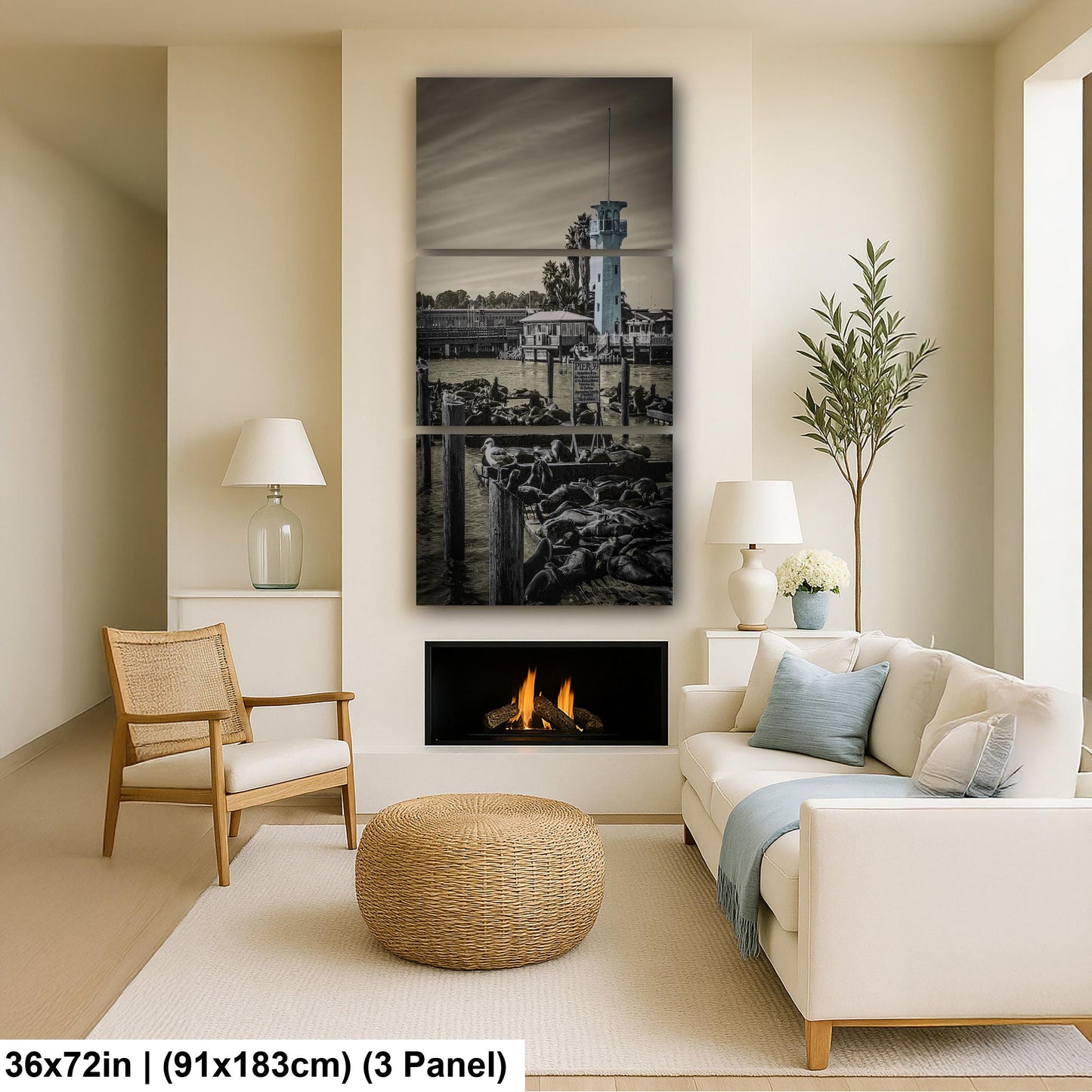 Pier 39 Sea Lions – San Francisco Bay Coastal Wildlife Glossy Photo Print