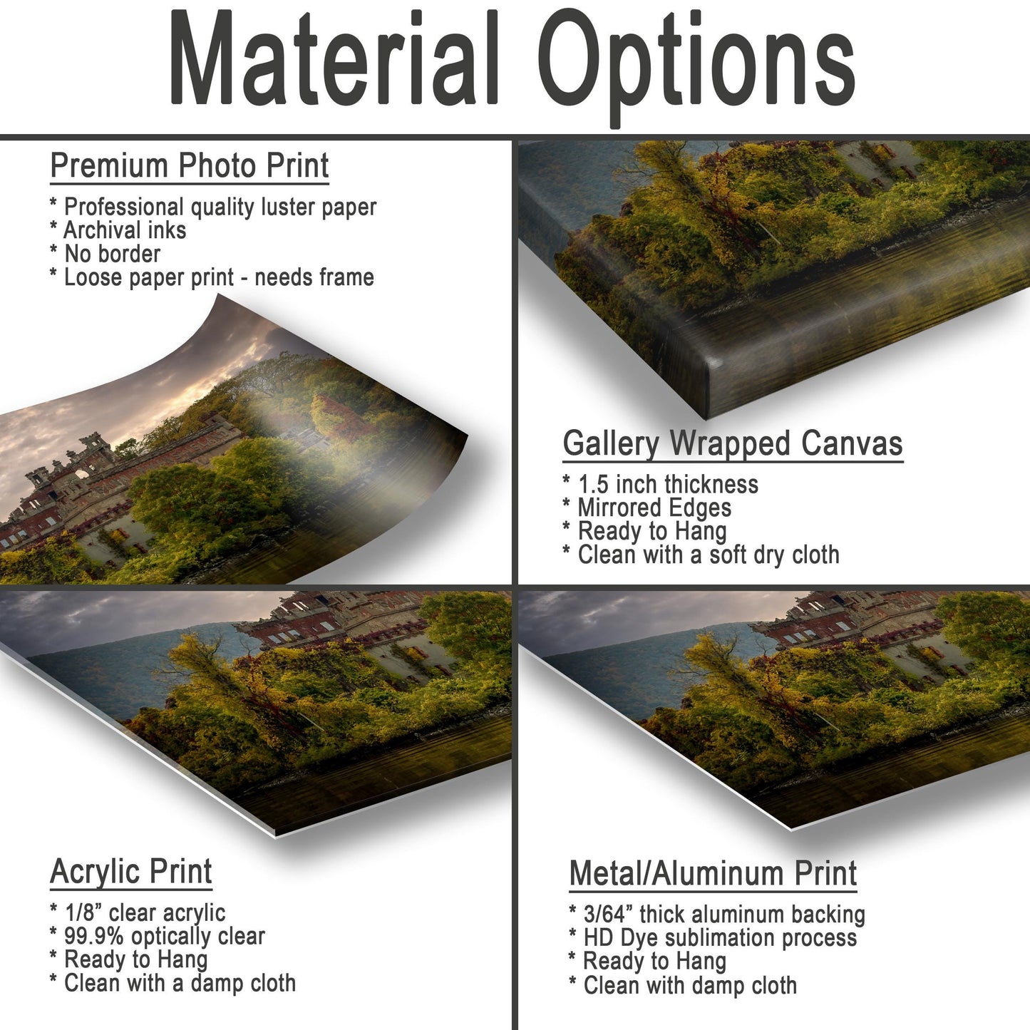 Bannermans Island Canvas Print – Hudson River Art | Vibrant Fall Colors Wall Art