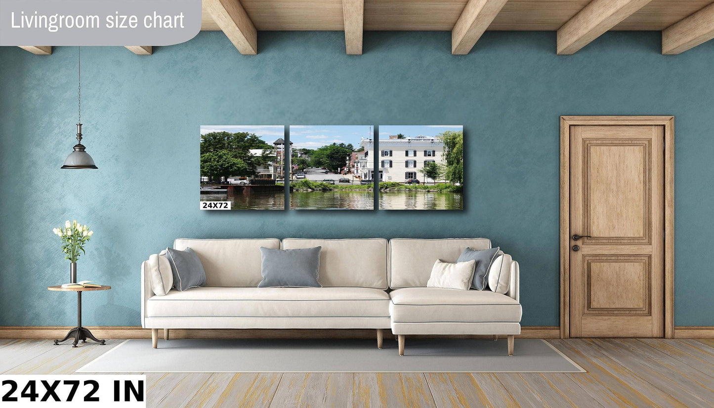 Athens NY Waterfront Print – Hudson River Photography | Vibrant Canvas Art