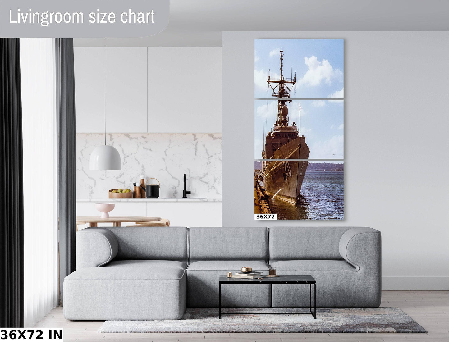 U.S.S. Antrim Navy Print – San Diego Ship Photo | Perry Class Frigate Wall Art