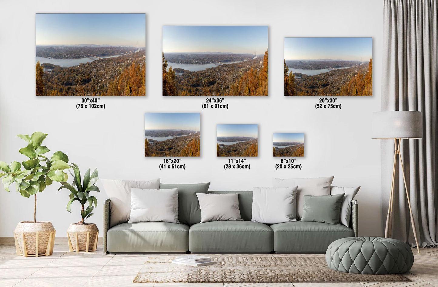 Hudson River Panoramic Print – Mt Beacon Wall Art | Storm View Canvas Decor