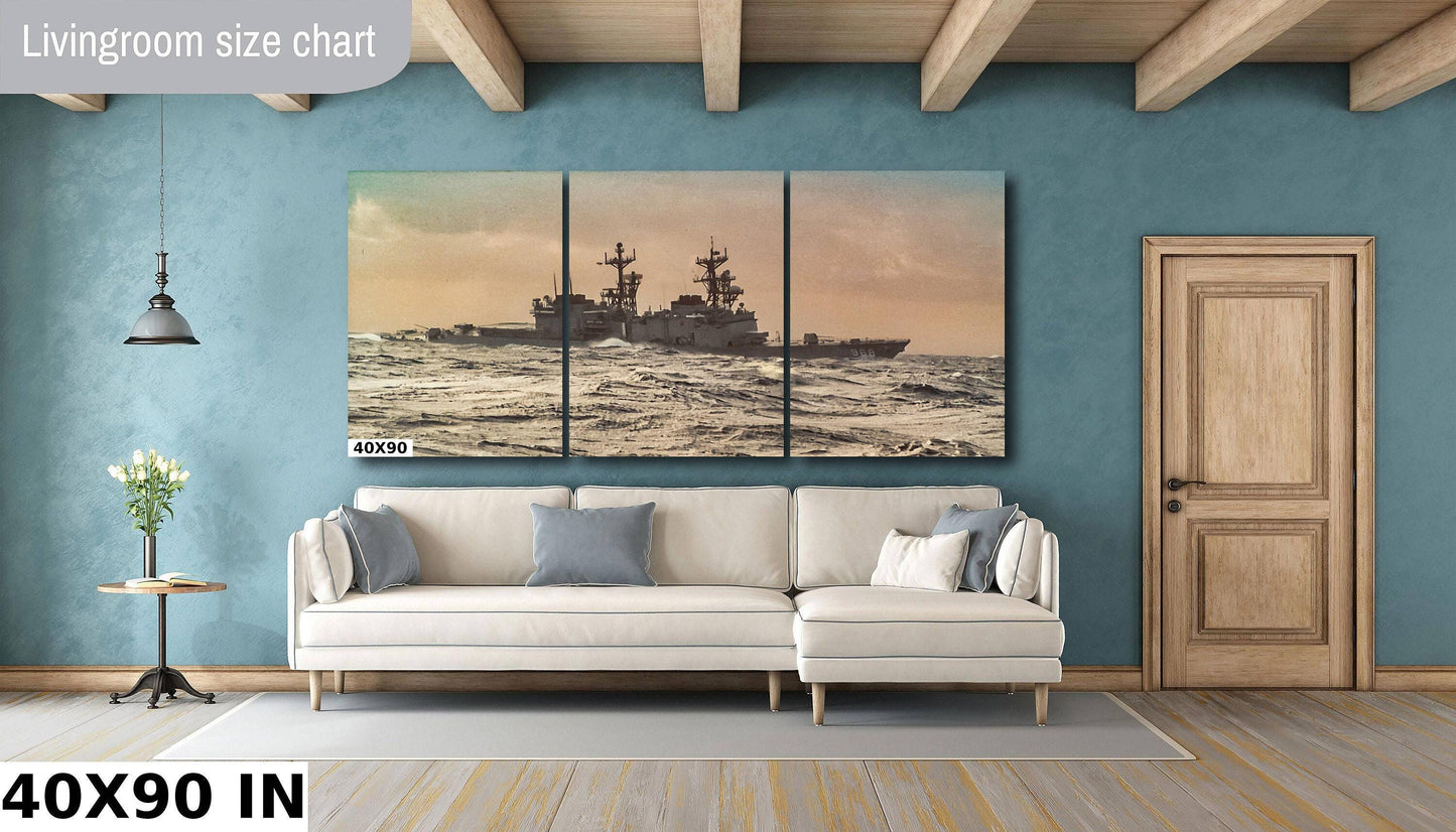 USS Arthur W Radford Print - Navy Ship Photography | Maritime Decor Art Canvas