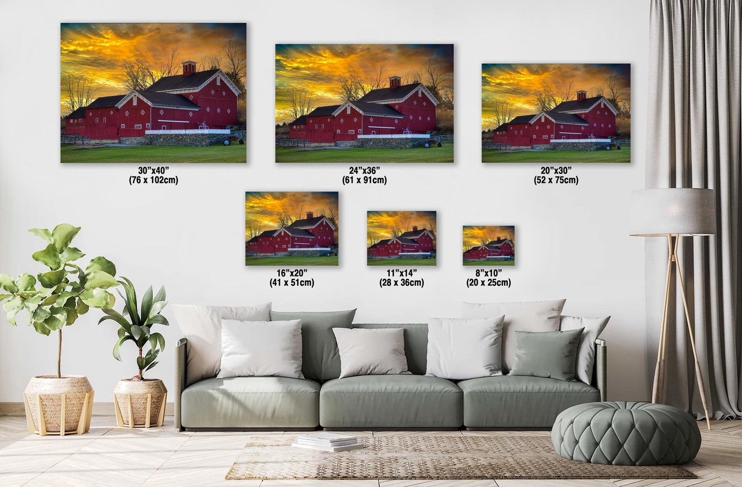 Hudson Valley Barn Print - Rustic Barn Sunset Art | Canvas, Metal & Acrylic