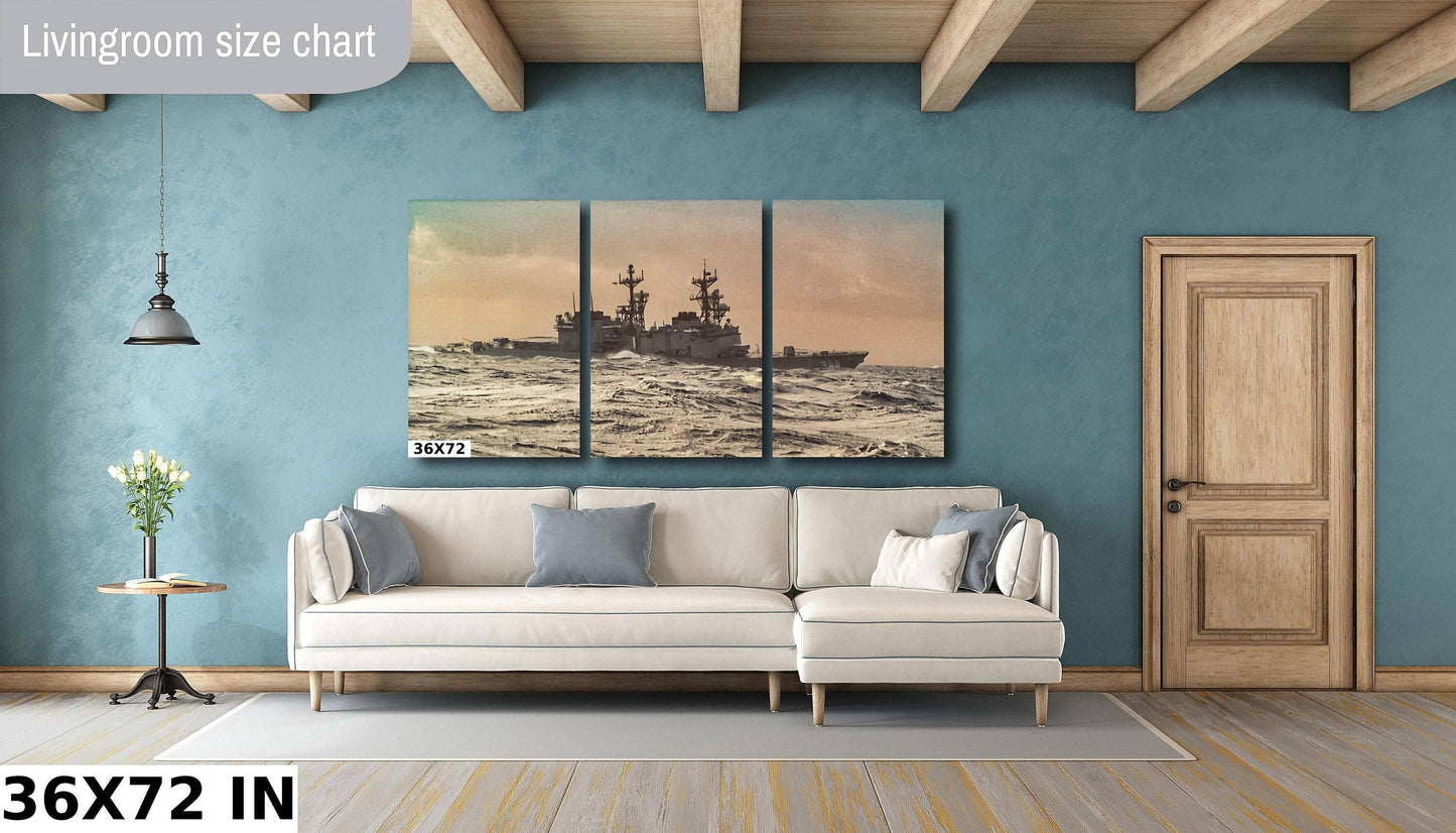 USS Arthur W Radford Print - Navy Ship Photography | Maritime Decor Art Canvas