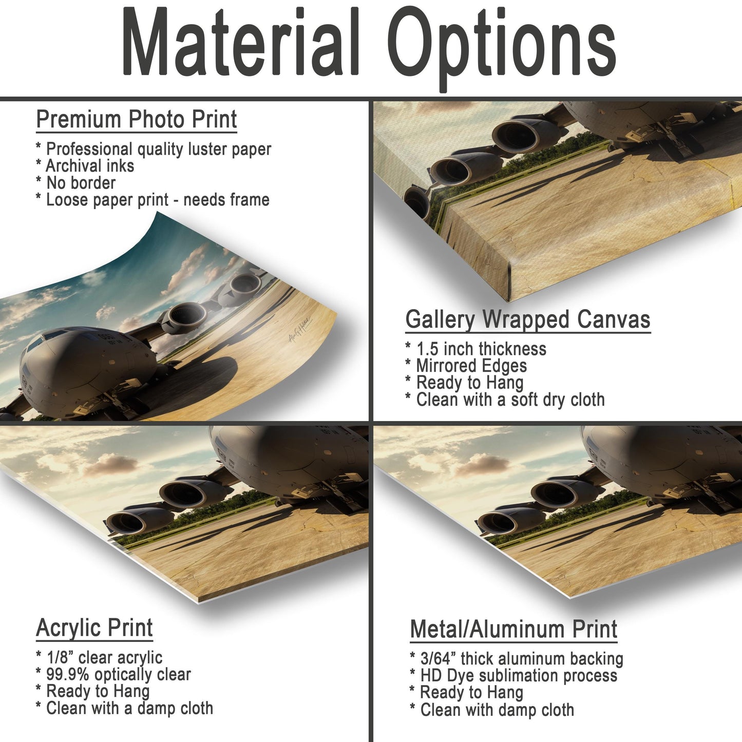 C-17 Globemaster Canvas Military Aviation Art - Stewart ANGB Heavy Lift Aircraft Print