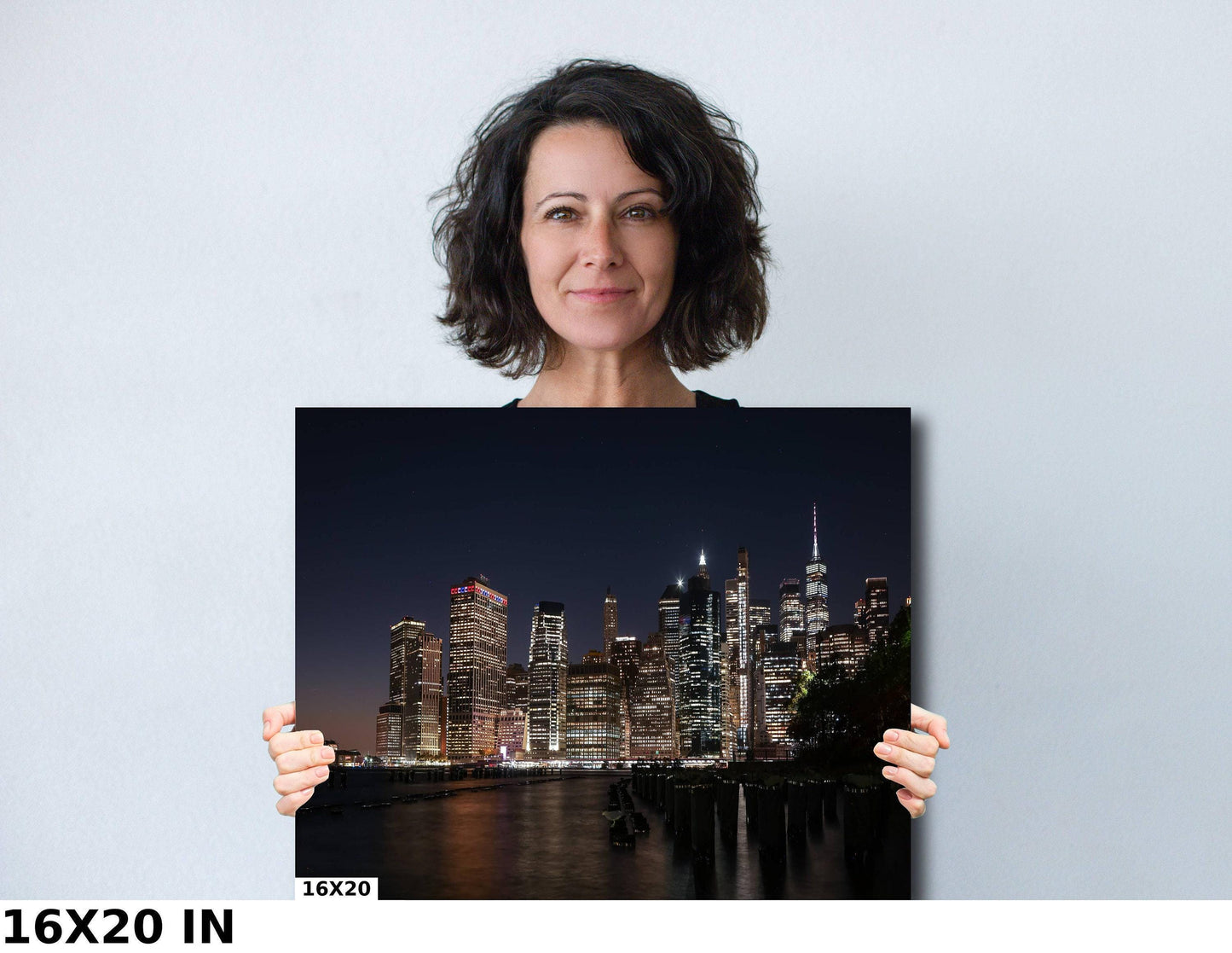 NYC Skyline Print – Brooklyn Cityscape & Lower Manhattan View Print Canvas