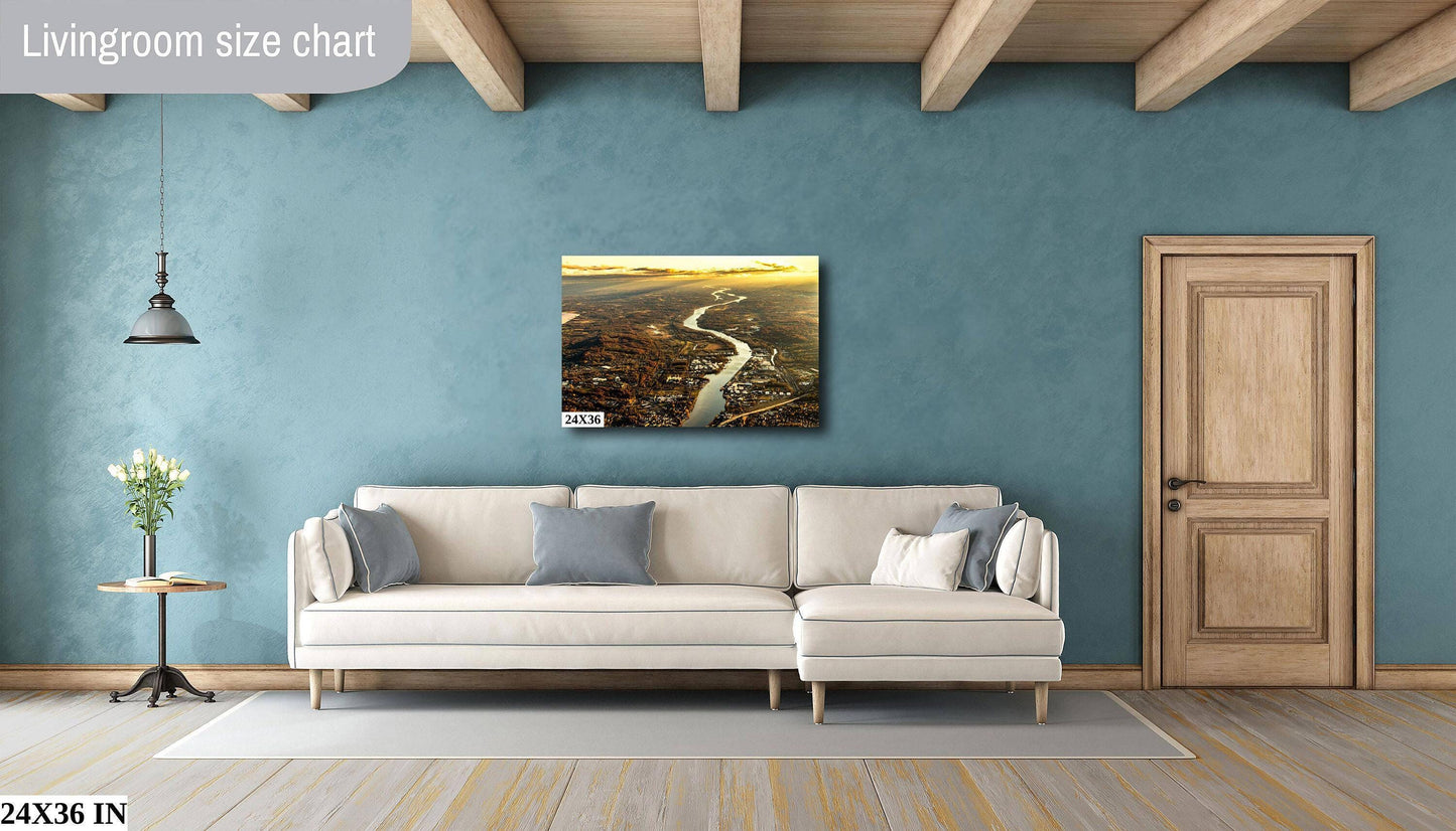 Hudson River Wall Art – Vivid Color Print Canvas | Elegant Metal Photo Print