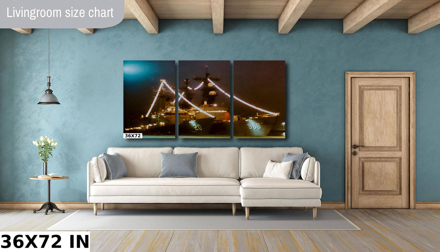 USS Antrim FFG 20 Print – Cold War Naval Art | Persian Gulf Voyage Wall Decor