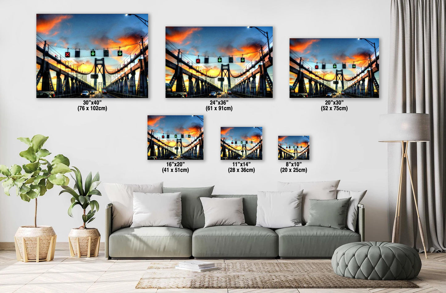 Poughkeepsie Bridge Sunrise - Hudson Valley Photo | Canvas Wall Decor & Metal Print Art