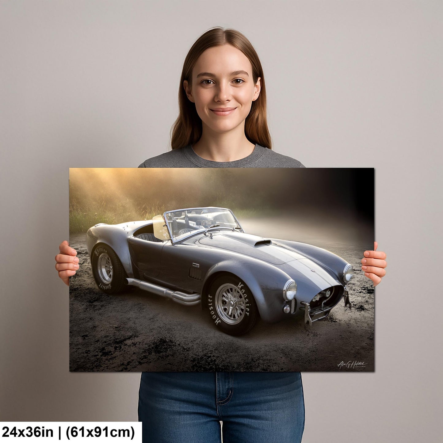 427 AC Cobra, Classic Muscle Car Print | V8 Racing Photography | Canvas, Metal, Photo Paper (8x10–16x20)