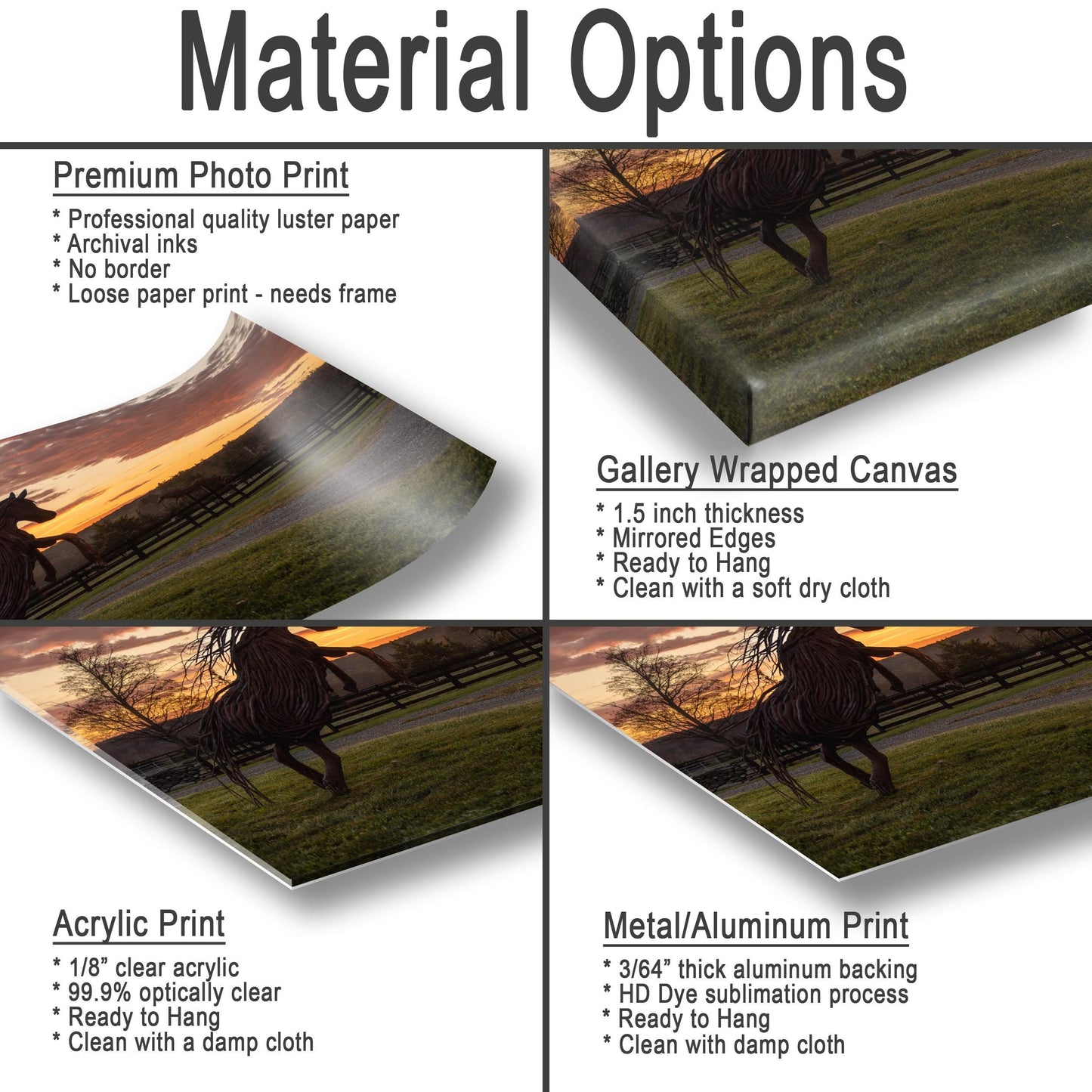 Sunrise Horsefarm Canvas Print - Vibrant Hudson Valley Decor & Wall Art