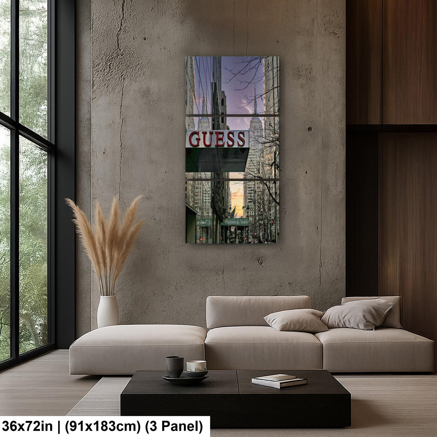 Midtown at Dusk Print – Golden Hour Cityscape Canvas | Urban Twilight Art