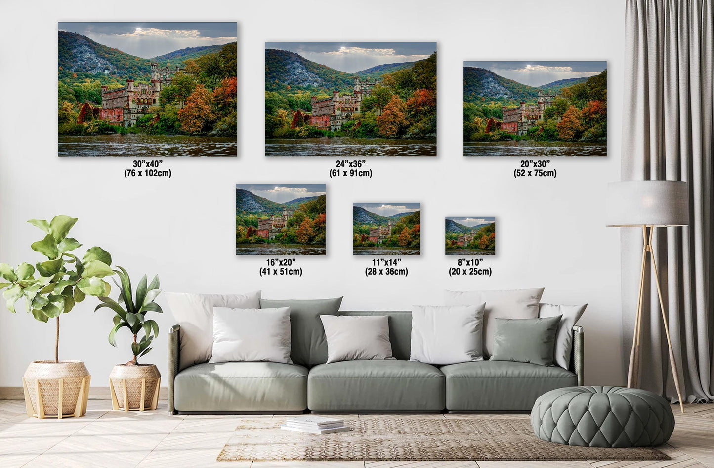 Bannerman's Island Castle Print – Hudson River Art | Fall River View Canvas