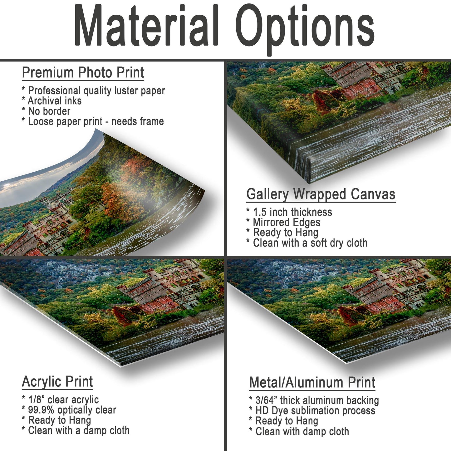 Bannerman's Island Castle Print – Hudson River Art | Fall River View Canvas