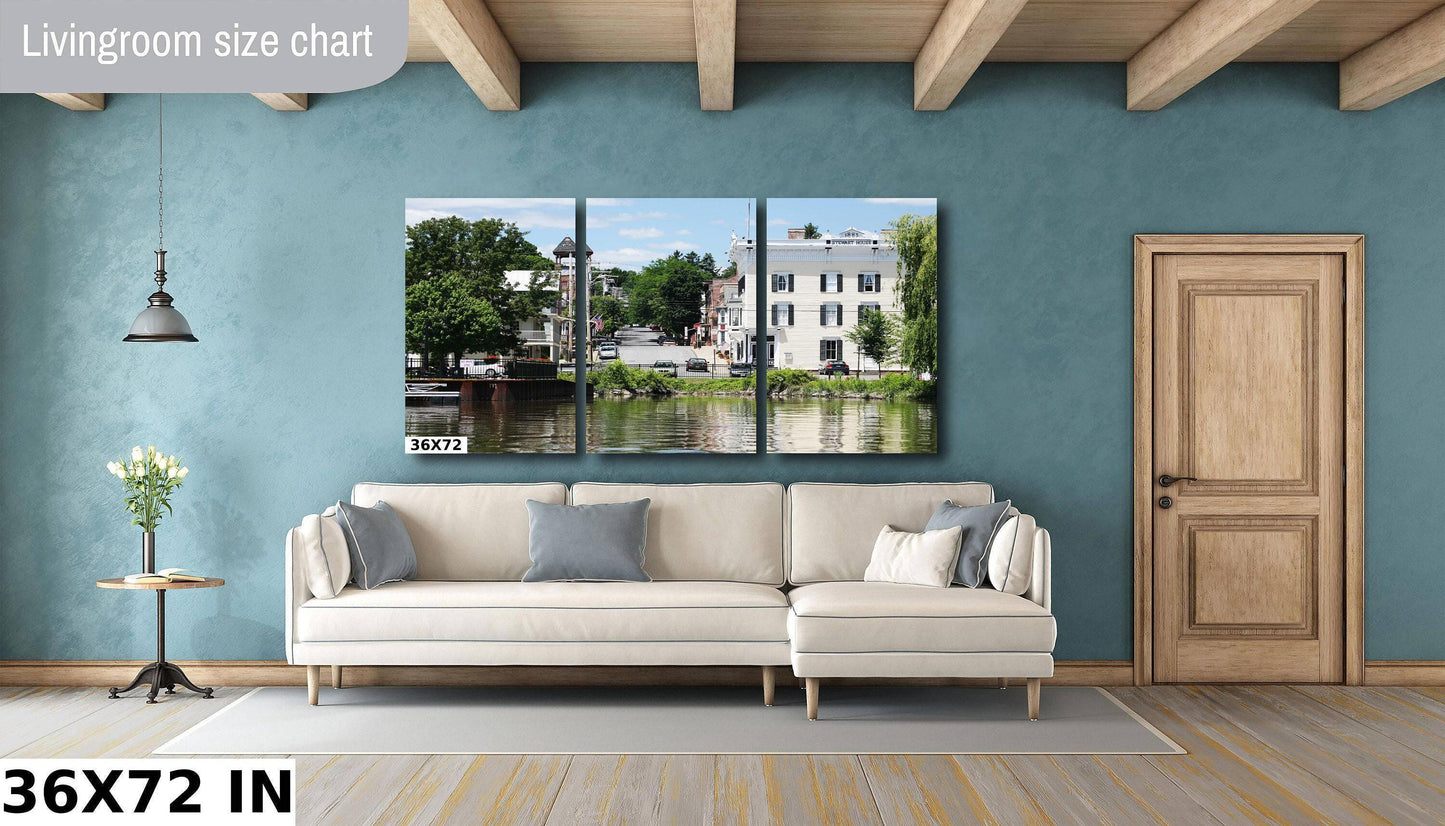 Athens NY Waterfront Print – Hudson River Photography | Vibrant Canvas Art