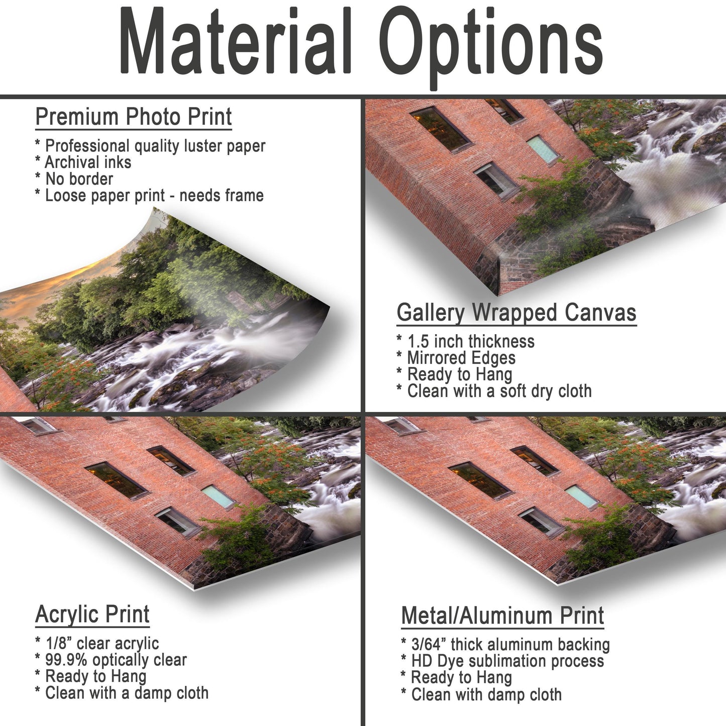 Beacon NY Canvas Print - Whitewater Landscape Art | Hudson Valley Wall Decor