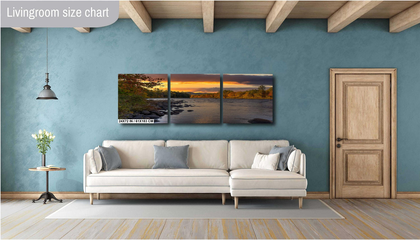 Hudson River Sunrise Art – Riparius Bridge Photo | Adirondack Landscape Wall Decor