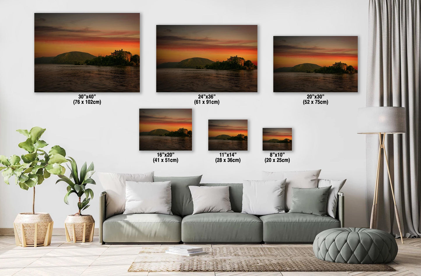 Bannerman’s Castle Art – Rustic Castle Decor | Sunset Wall Decor | Hudson River View
