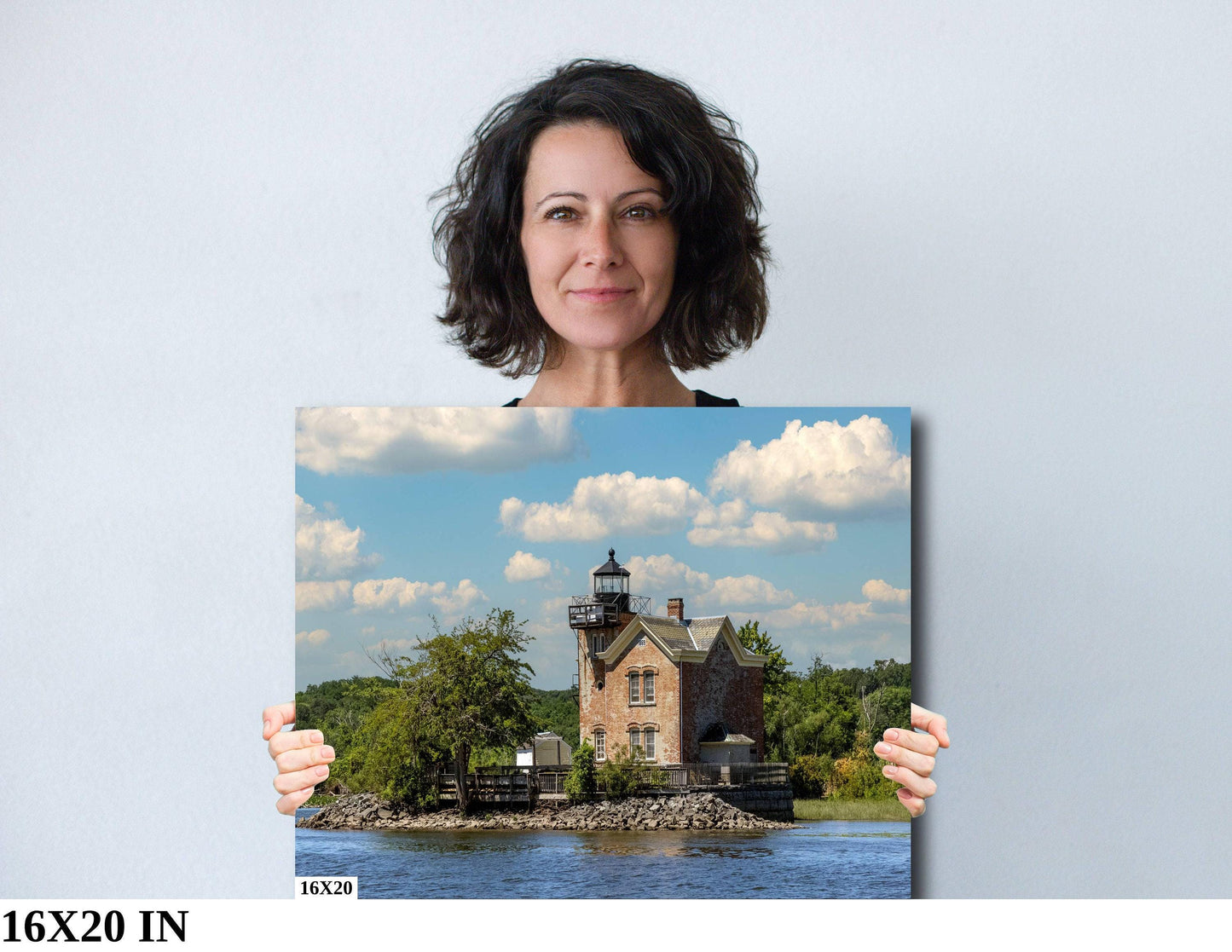 Saugerties Lighthouse Print – Hudson River Art | Waterfront Canvas & Nautical Decor