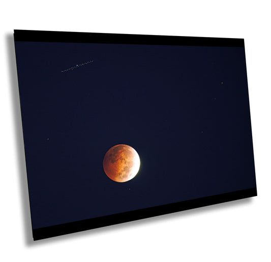 Harvest Moon Print – UFO Over Autumn Sky | October 2014 Photo Wall Art