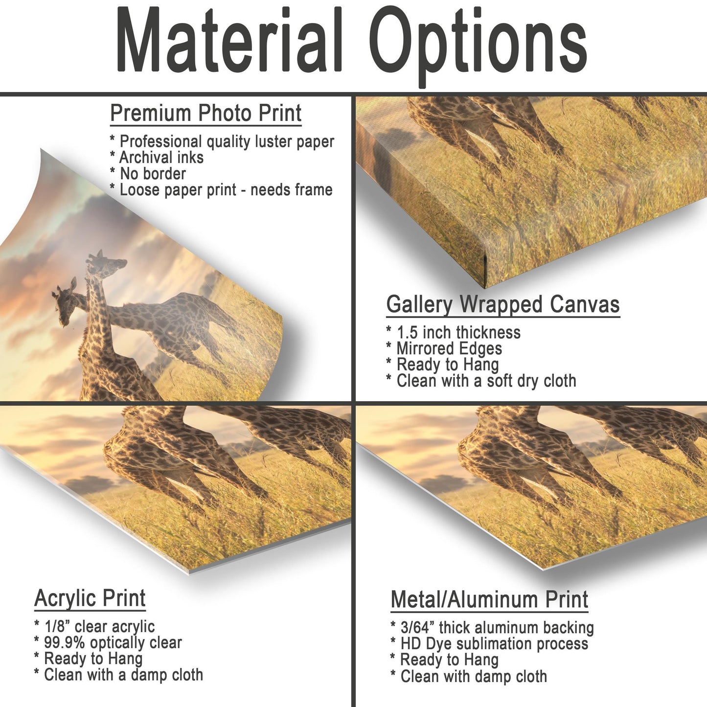 Giraffe Sunset Photo – Amboseli National Park Kenya Safari Wildlife Wall Decor