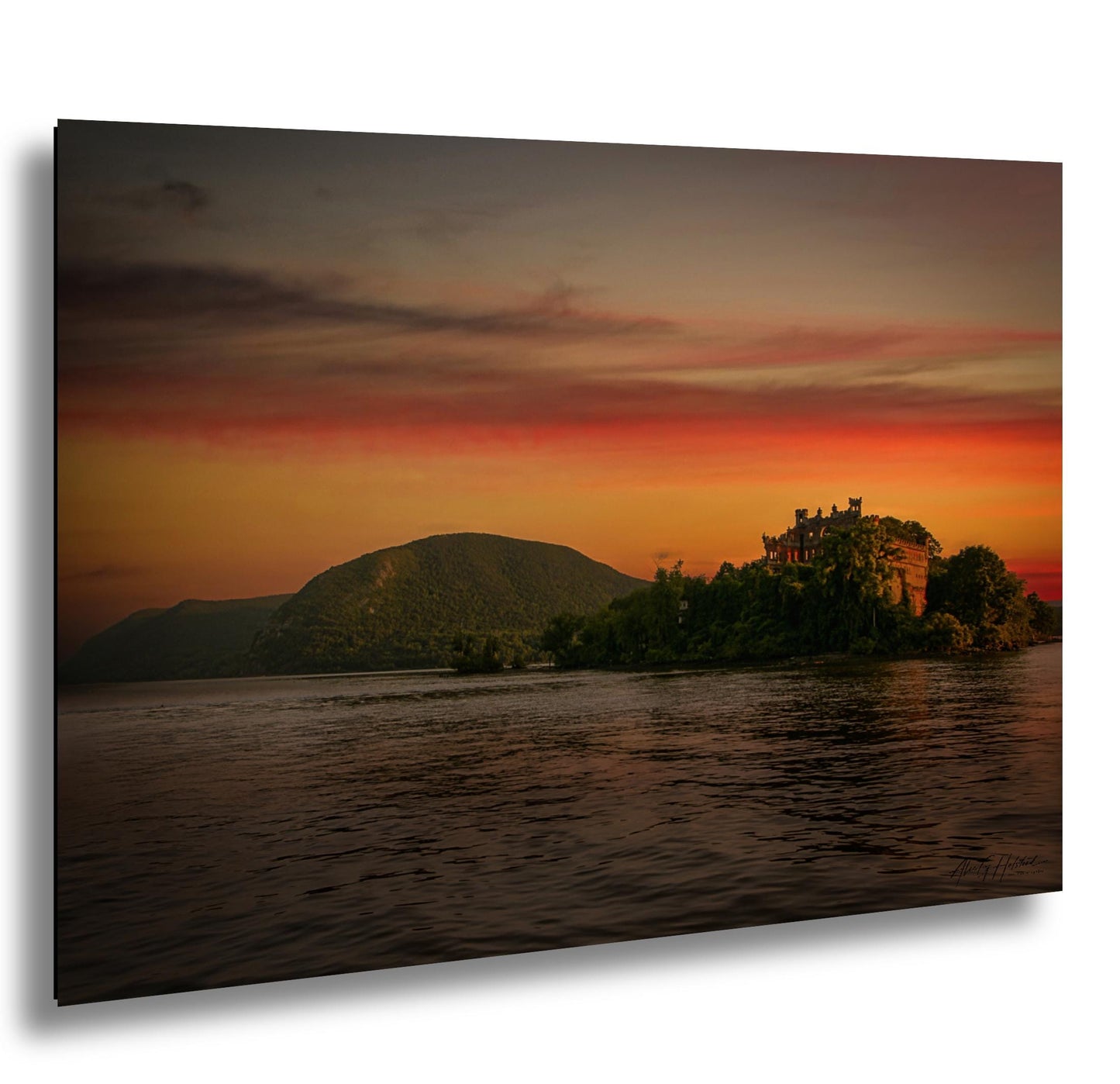 Bannerman’s Castle Art – Rustic Castle Decor | Sunset Wall Decor | Hudson River View