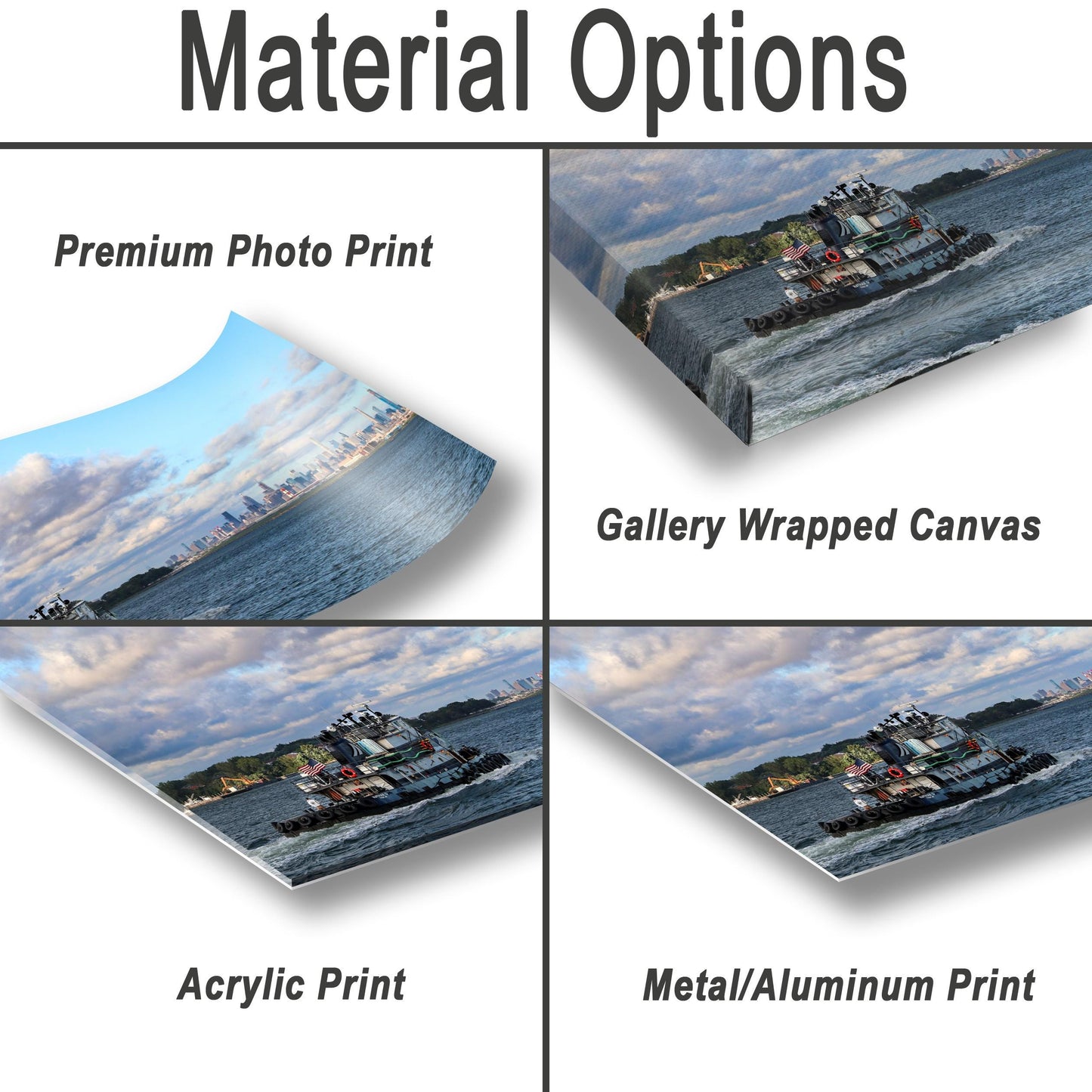 Manhattan Skyline Canvas | Long Island Sound Art - Ready To Hang Wall Decor