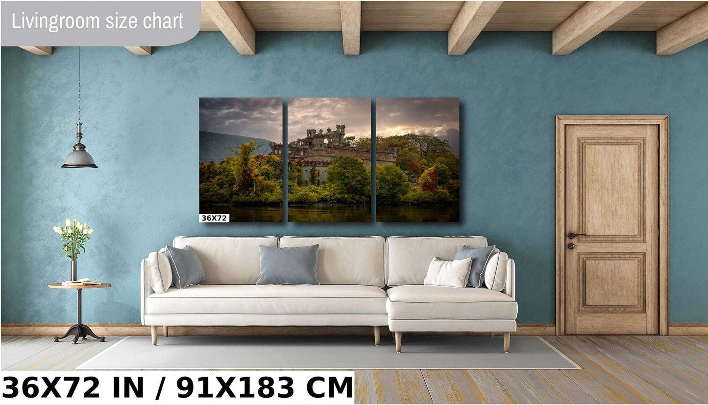 Bannermans Island Canvas Print – Hudson River Art | Vibrant Fall Colors Wall Art