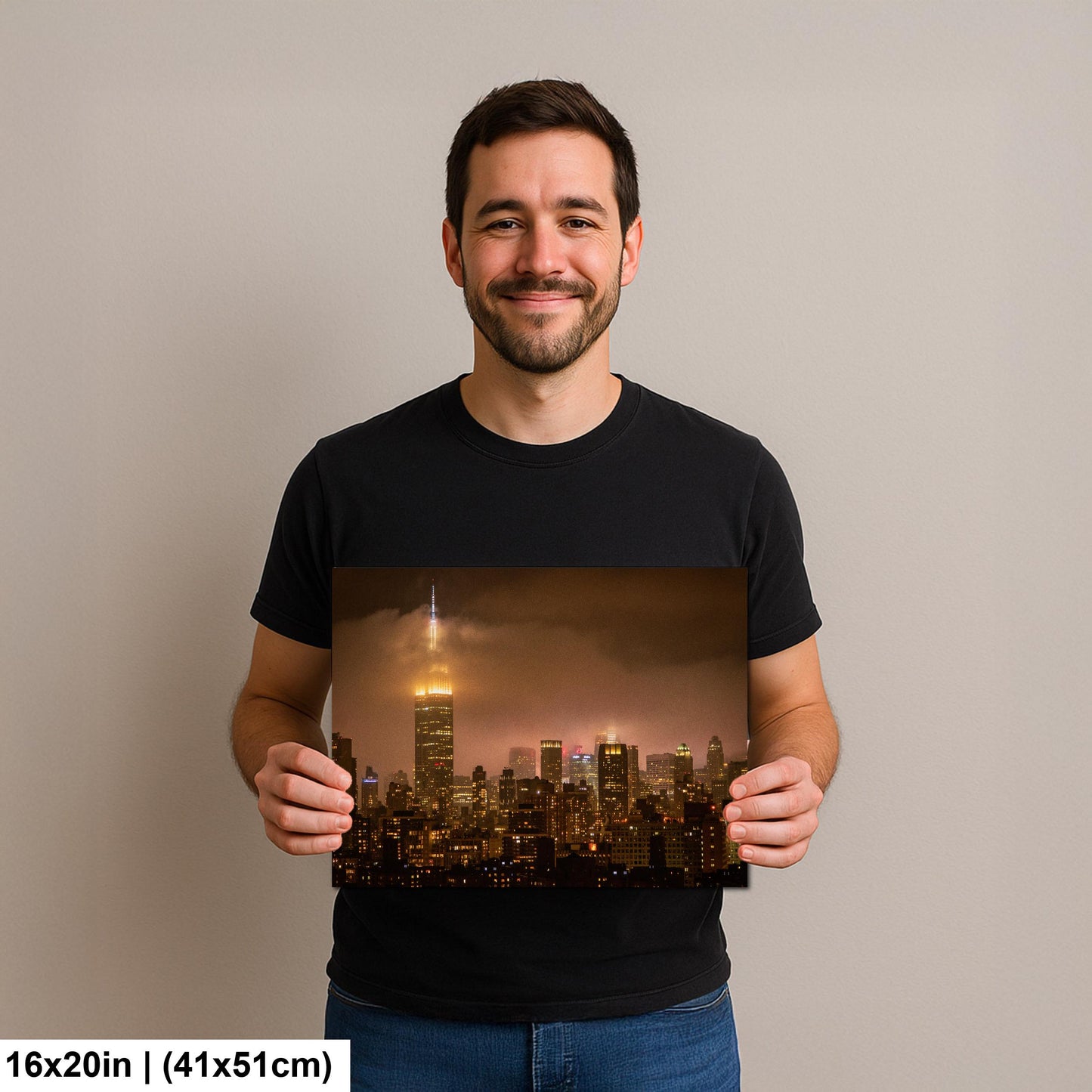 Midtown Manhattan Fog - Ethereal Cityscape Print | Glossy Photo & Canvas