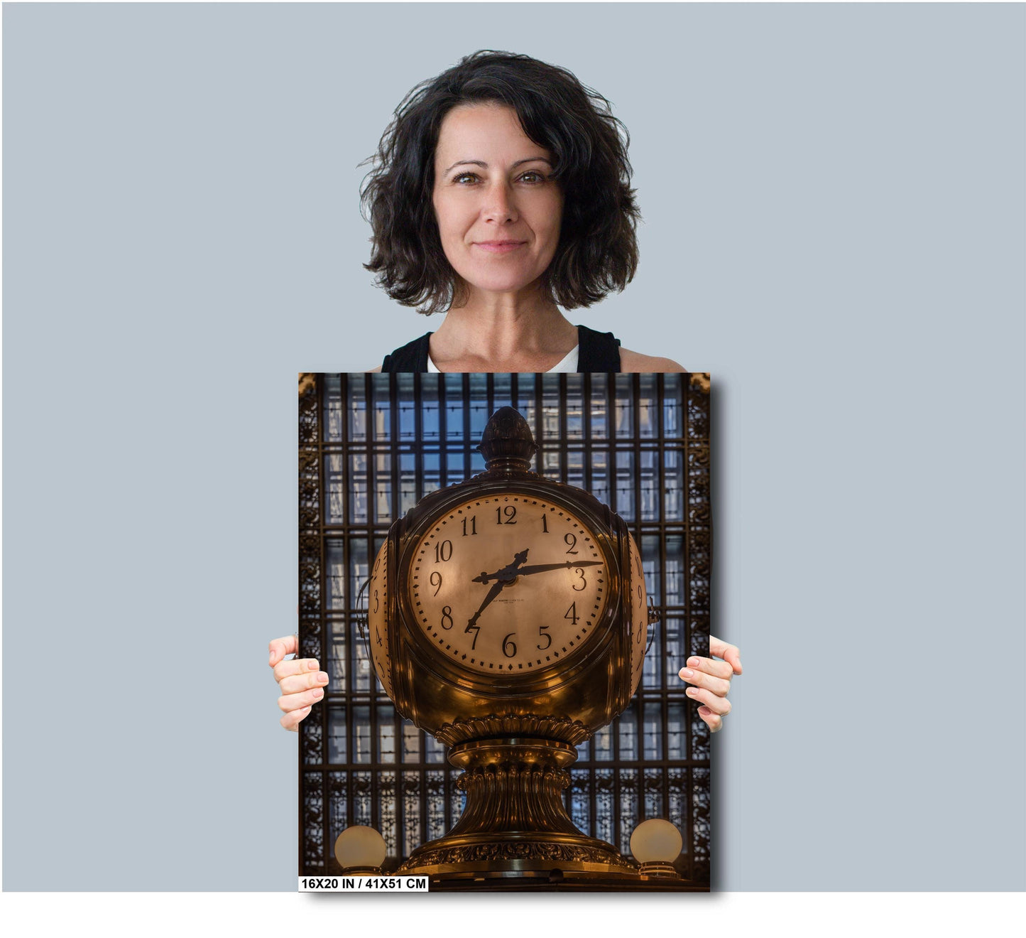 Grand Central Clock Photo - NYC Wall Art | Vibrant Travel Decor NYC Print
