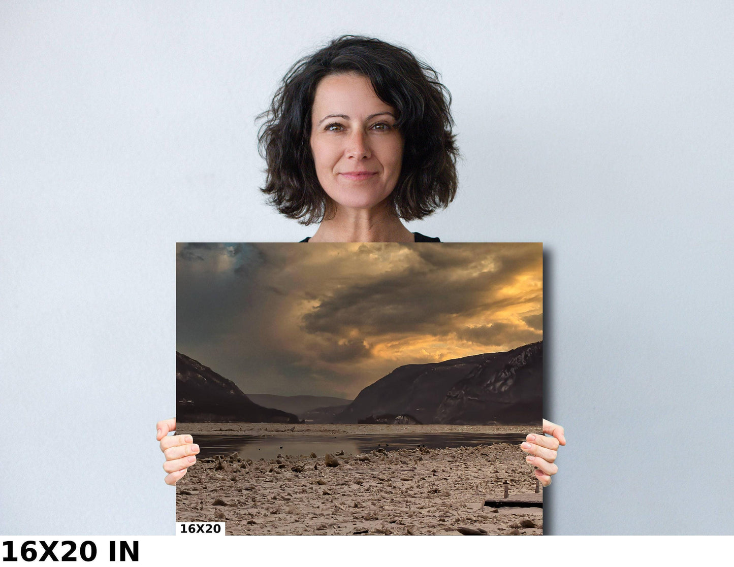 Hudson River Wall Art – Newburgh Sunset Print on Glossy Photo Paper