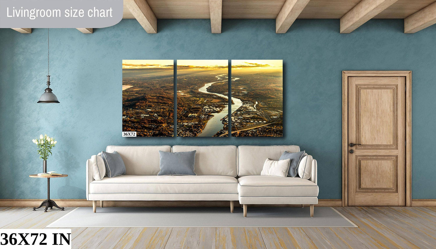 Hudson River Wall Art – Vivid Color Print Canvas | Elegant Metal Photo Print