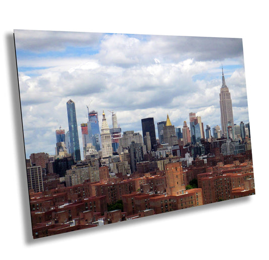 NYC Skyline Metal Print - Lower East Side Urban Night Photography Art